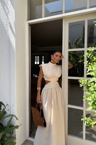 Bohemian Cut-out Maxi Dress