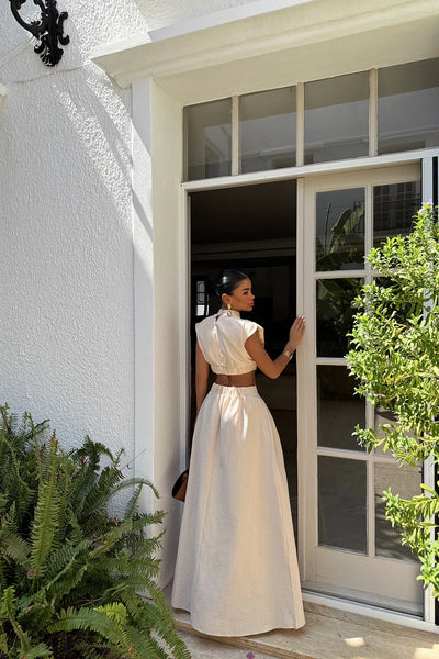 Bohemian Cut-out Maxi Dress