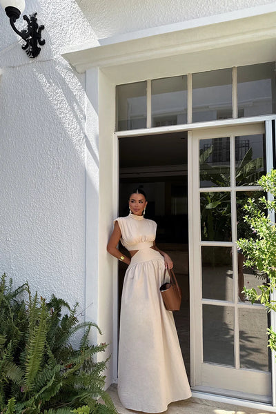Bohemian Cut-out Maxi Dress