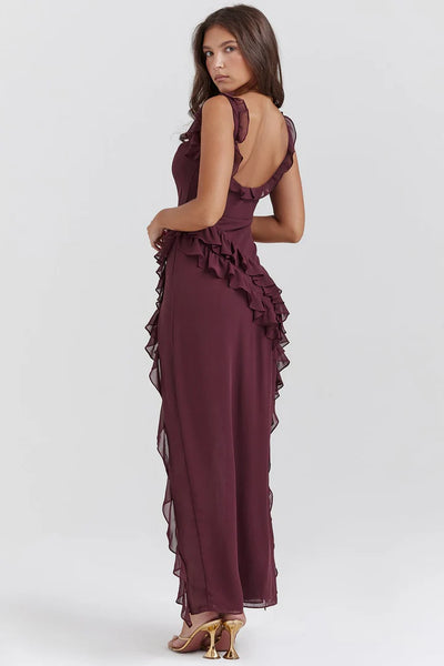 Casual Ruffle Maxi Dress