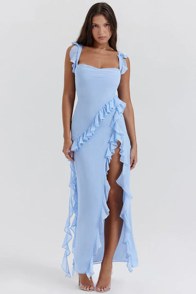 Casual Ruffle Maxi Dress