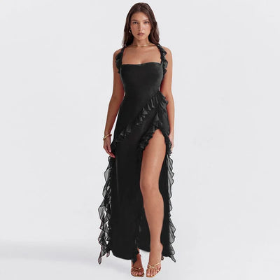 Casual Ruffle Maxi Dress