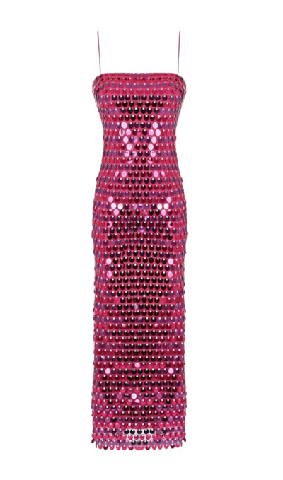 Elegant Sequin Midi Dress