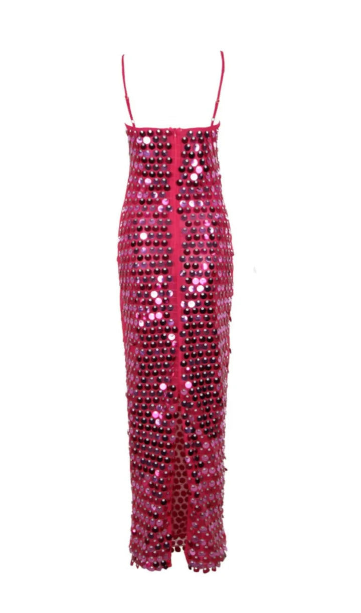 Elegant Sequin Midi Dress
