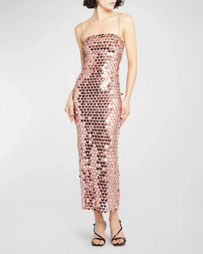 Elegant Sequin Midi Dress