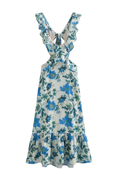 Floral Ruffle Summer Dress