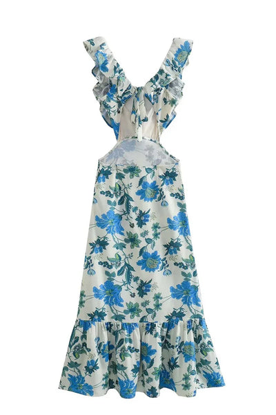 Floral Ruffle Summer Dress