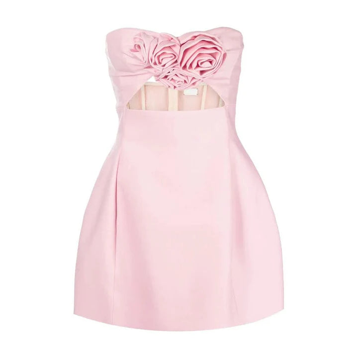 Floral Cutout Mini Dress