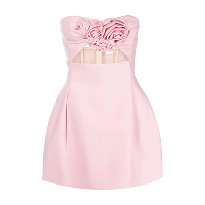 Floral Cutout Mini Dress