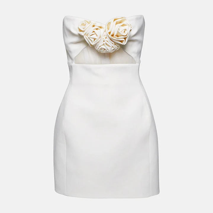 Floral Cutout Mini Dress
