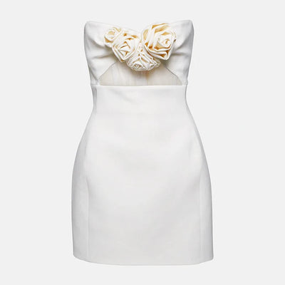 Floral Cutout Mini Dress