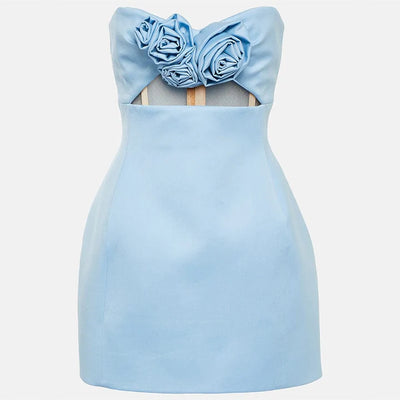 Floral Cutout Mini Dress