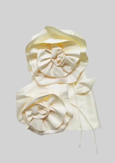 Flower Strapless Mini Dress