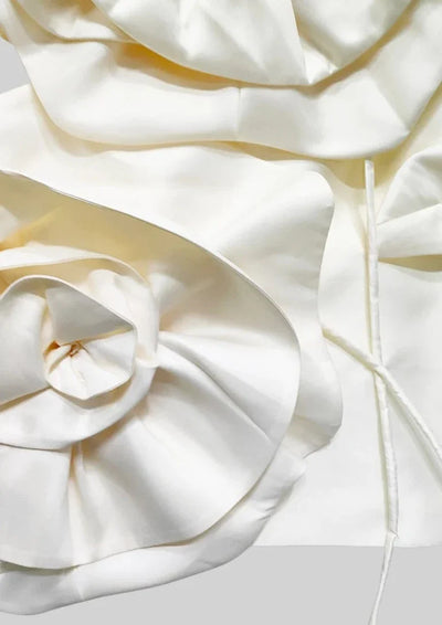 Flower Strapless Mini Dress
