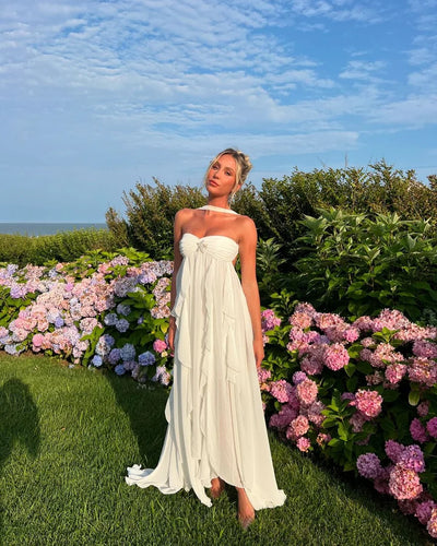 Romantic Lace Ruffle Dress