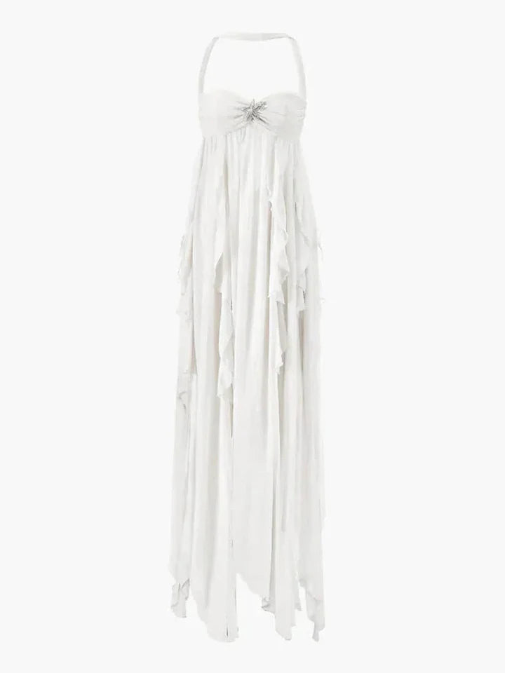 Romantic Lace Ruffle Dress