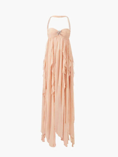 Romantic Lace Ruffle Dress