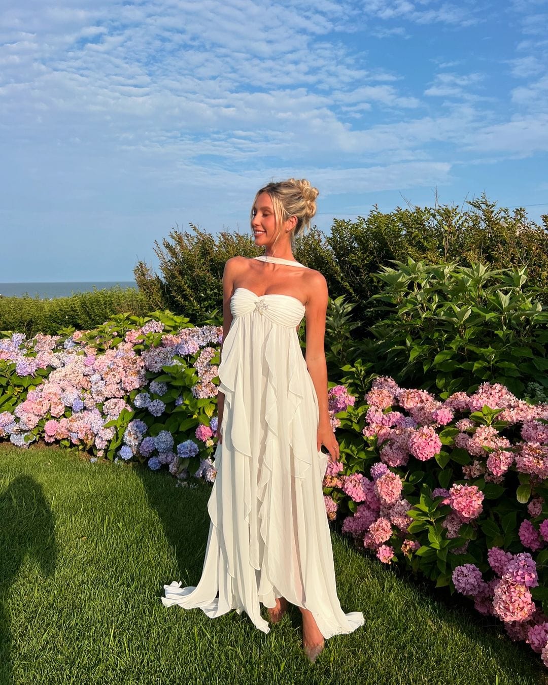 Romantic Lace Ruffle Dress