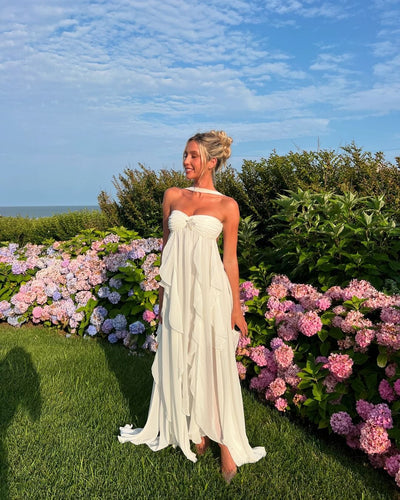 Romantic Lace Ruffle Dress