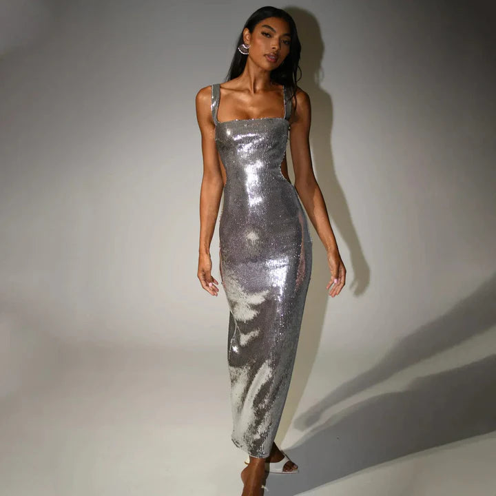 Shimmering Spaghetti Dress