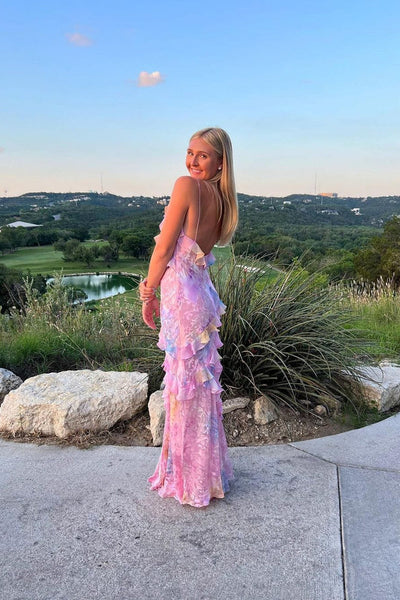 Sleeveless Ruffled Long Dress