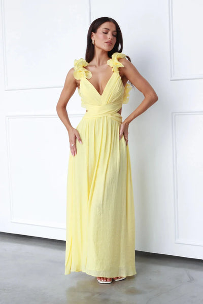 V-neck A-Line Dress