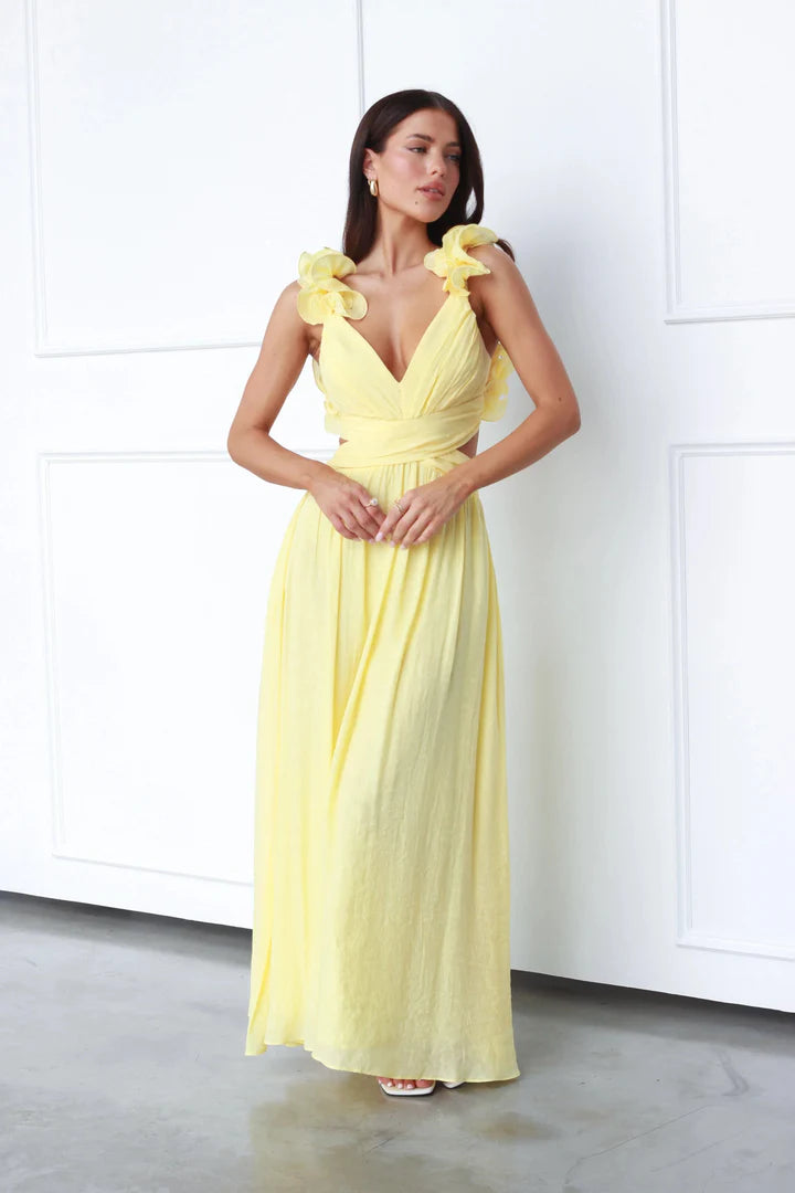 V-neck A-Line Dress