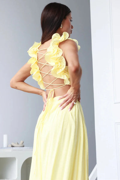 V-neck A-Line Dress