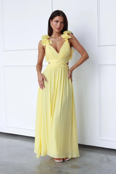 V-neck A-Line Dress